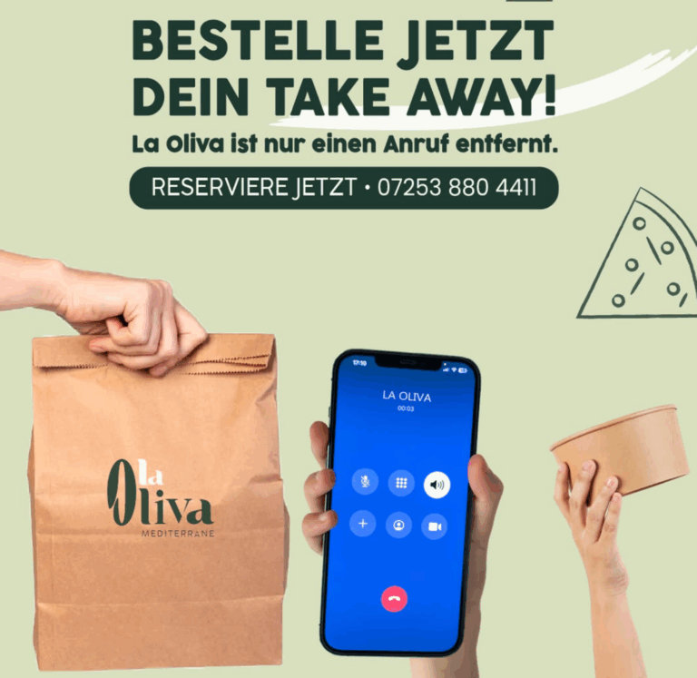 Alle Speisen zum Mitnehmen